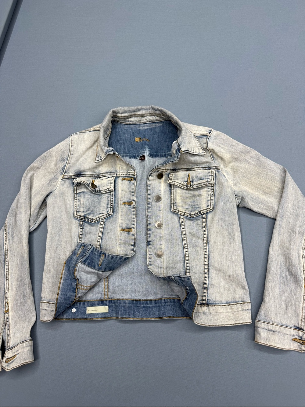 Kut from the Kloth Light Wash Denim Jacket